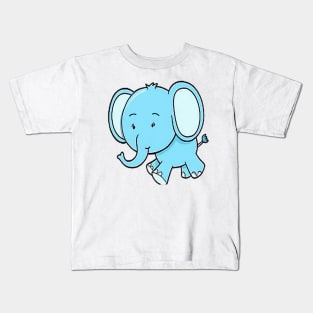 Blue Elephant 1 Kids T-Shirt